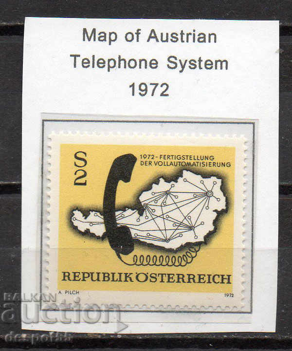 1972. Η Αυστρία. Η πλήρης αυτοματοποίηση του τηλεφωνικού δικτύου.
