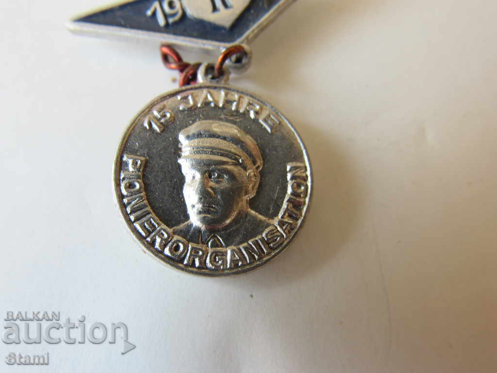 Badge: JP 1963/15 years German pioneering organization - 5