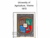 1972. Austria. 100 years of the Agricultural College.