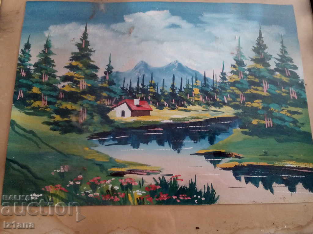 Old painted picture with price 30.00 BGN | € 15.34 Old painted picture with price 30.00 BGN | € 15.34