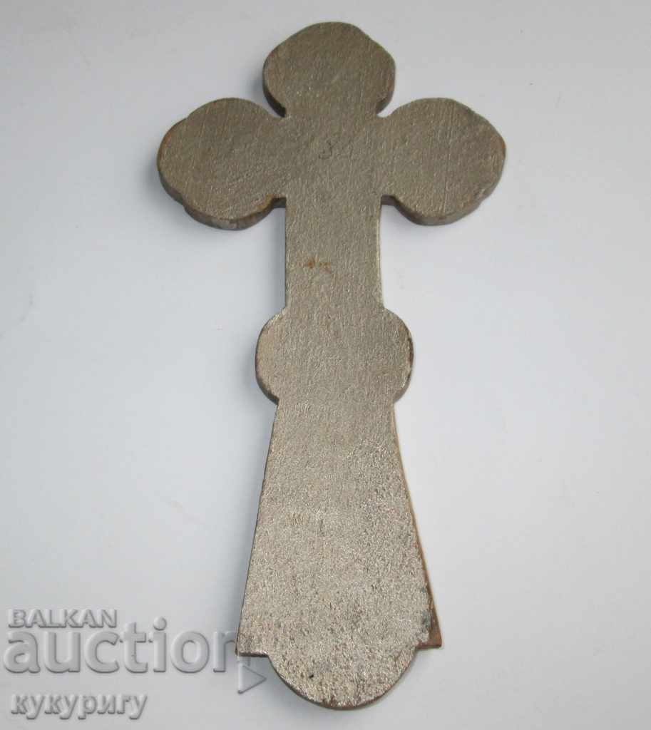 Delivery of 1946 old religious cross lithography on wood Delivery of 1946 old religious cross lithography on wood