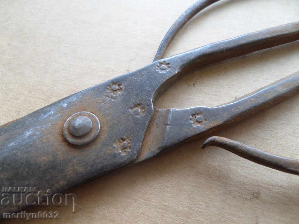 Renaissance forged scissors, wrought iron - 7 Renaissance forged scissors, wrought iron - 7