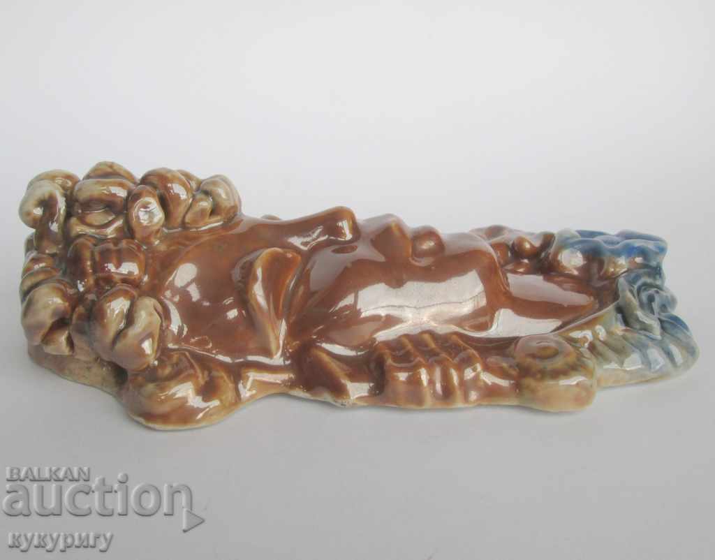 masca de porțelan veche de o femeie figura Art Deco - 5 masca de porțelan veche de o femeie figura Art Deco - 5