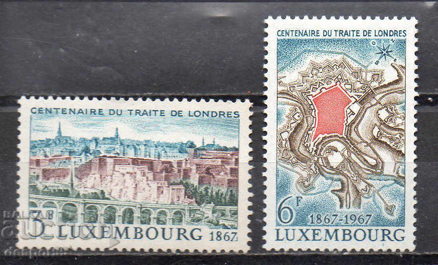 1967 Luxemburg. 100 de ani de la Tratatul de la Londra.
