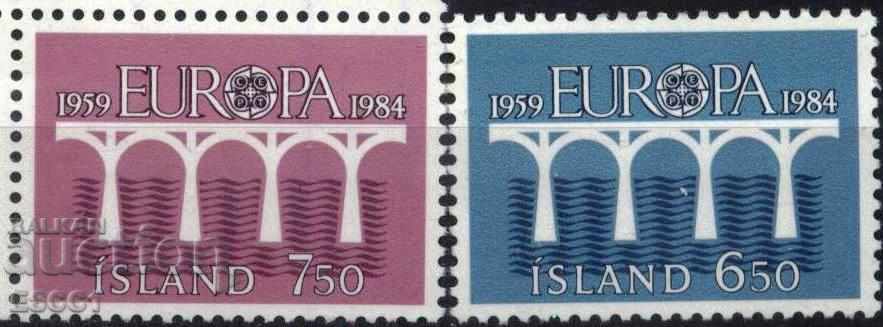 Чисти марки  Европа СЕПТ  1984 от  Исландия
