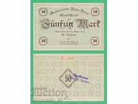 (¯`'•.¸ГЕРМАНИЯ (Baden-Baden) 50 марки 1918  UNC¸.•'´¯)