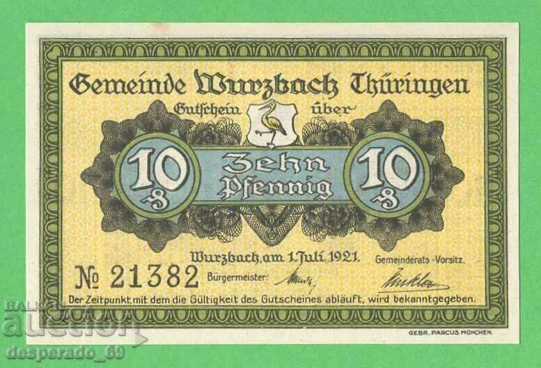 (Flöha) 10 marks 1918 UNC • • • •) with price 2.50 BGN | € 1.28