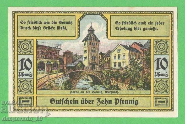 (¯` '• .¸GERMANIYA (Flöha) 10 mărci 1918 unc. •' '°) (¯` '• .¸GERMANIYA (Flöha) 10 mărci 1918 unc. •' '°)