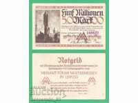 (¯`'•.¸ГЕРМАНИЯ (Leipzig) 5 милиона марки 1923 aUNC¸.•'´¯)