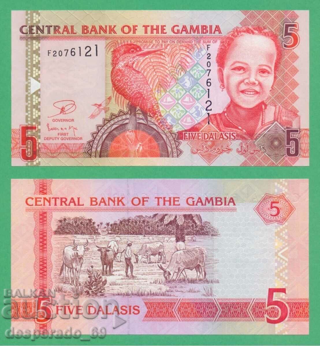 (¯`'•.¸ ГАМБИЯ 5 даласи 2013 UNC ¸.•'´¯) (¯`'•.¸ ГАМБИЯ 5 даласи 2013 UNC ¸.•'´¯)