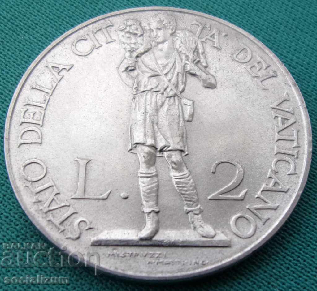 Аукцион Ватикана  2  Лирети 1935 Rare UNC