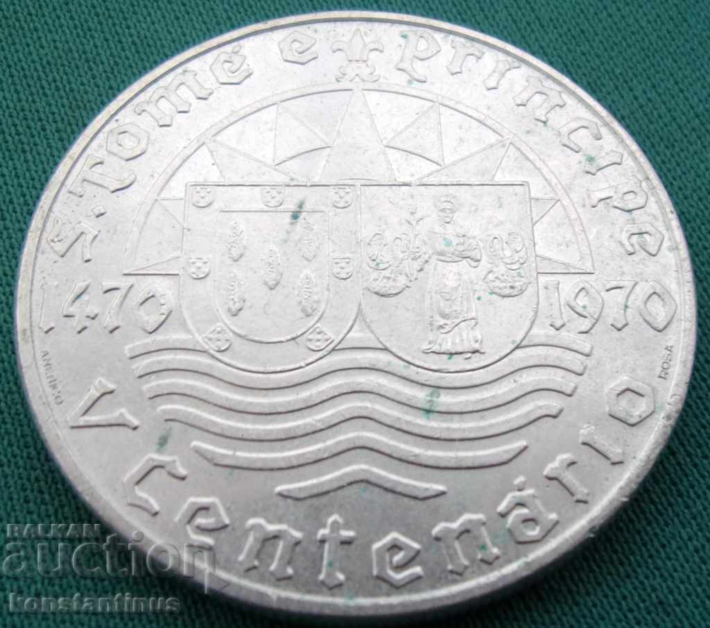 Sf. Tome și Principe de argint 50 Dolara1970UNC Big monede cu preț € 28.12 | 55.00 BGN