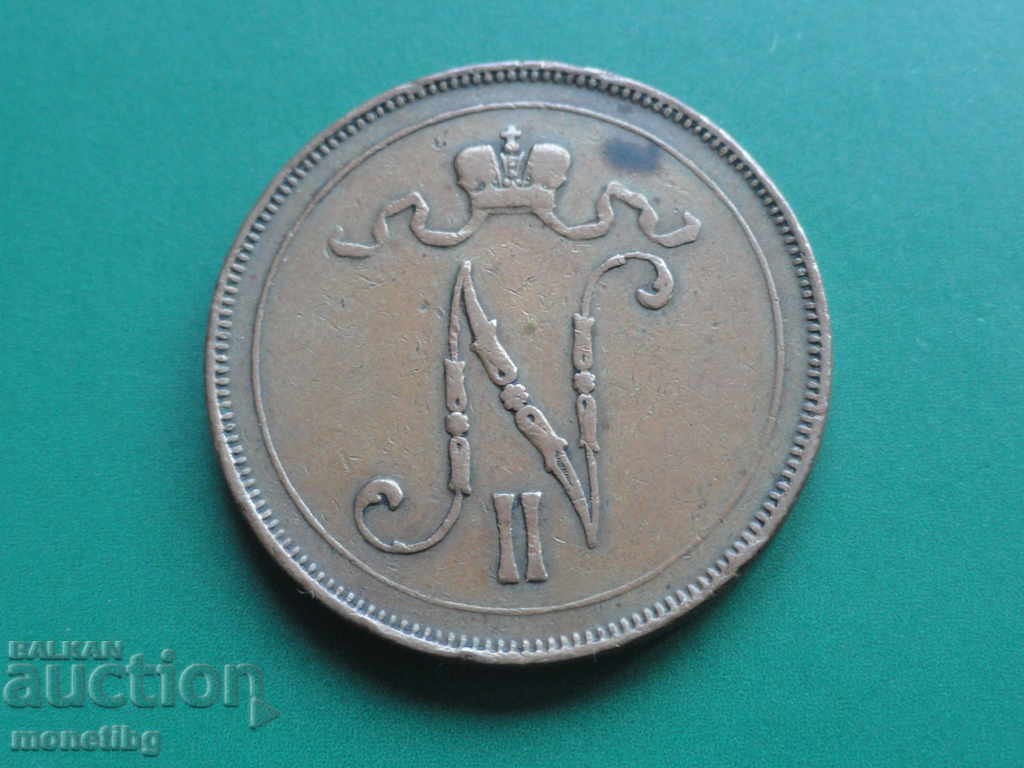 Russia (for Finland) 1897 - 10 penny with price 26.00 BGN | € 13.29 Russia (for Finland) 1897 - 10 penny with price 26.00 BGN | € 13.29