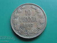 Russia (for Finland) 1897 - 10 penny