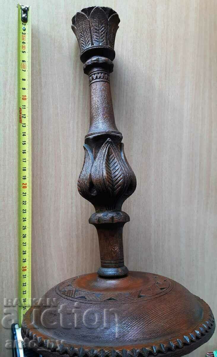 CANDLESTICK - WOOD CARVING with price 30.00 BGN | € 15.34 CANDLESTICK - WOOD CARVING with price 30.00 BGN | € 15.34
