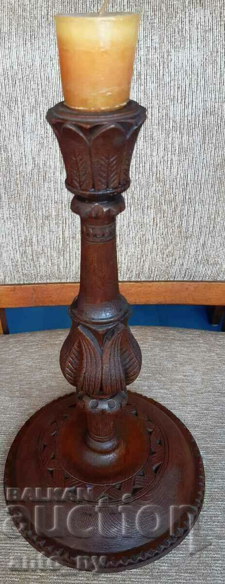 CANDLESTICK - WOOD CARVING CANDLESTICK - WOOD CARVING