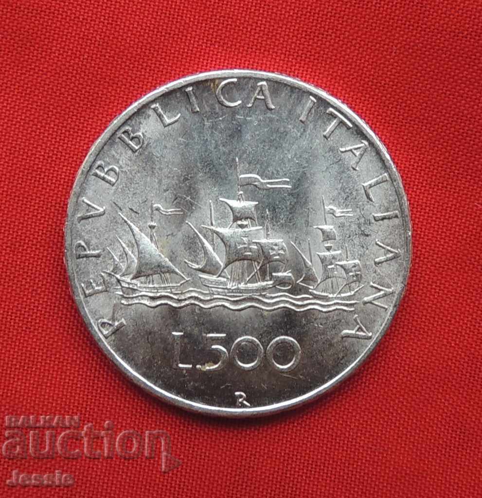 500 Lira 1967 R Italy Silver AUNC