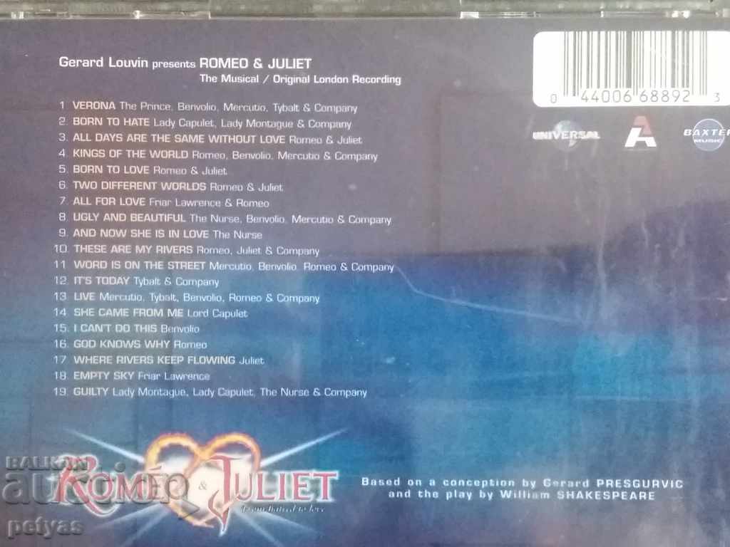 Licitație SD-ROMEO & JULIETA - musicalului