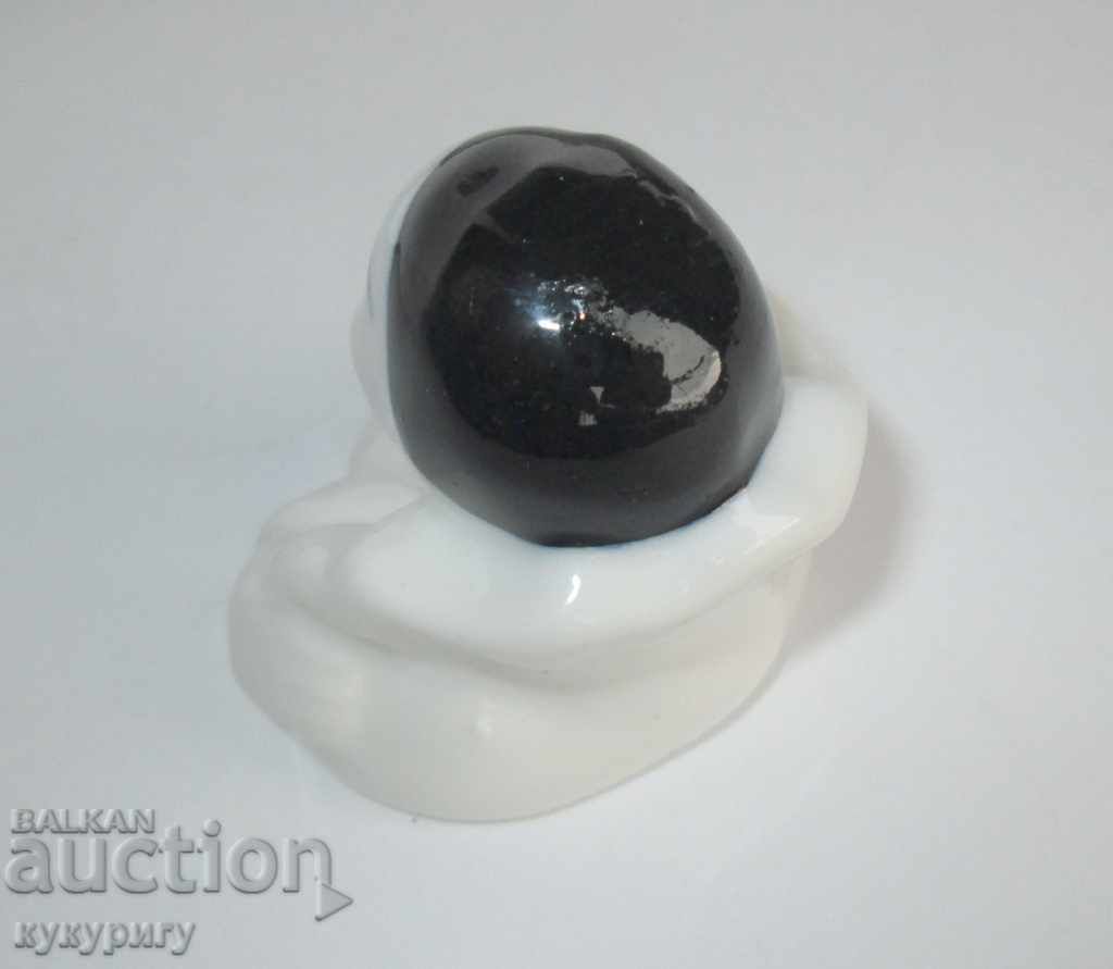 An old small porcelain statuette figurine Arlequin - 7