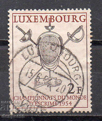 1954. Luxemburg. Cupa Mondială de scrimă.
