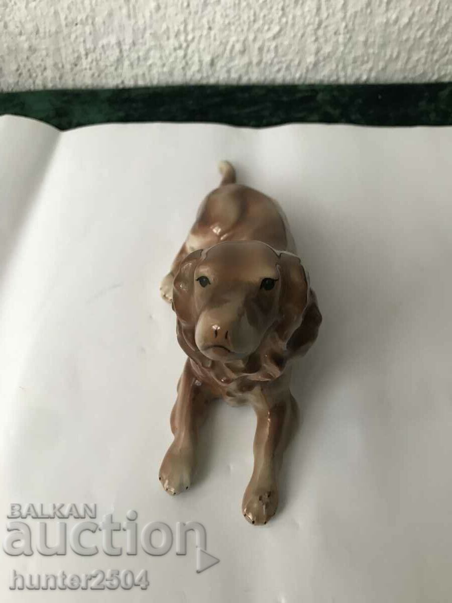 Auction Figurine "Setter" - porcelain, BG Auction Figurine "Setter" - porcelain, BG