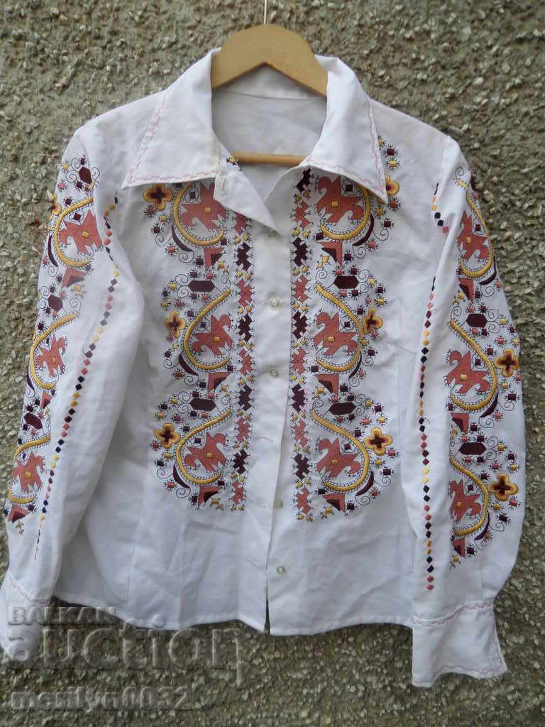 Old shirt with embroidery costume