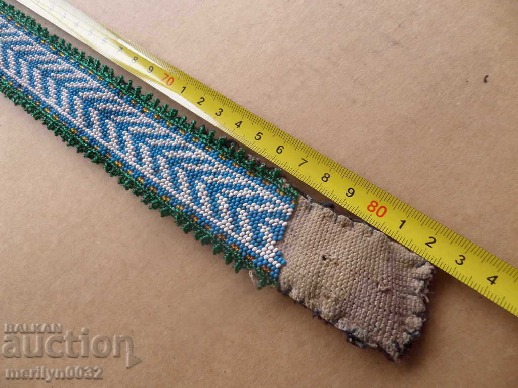 Old beaded belt of silk costume - 5 Old beaded belt of silk costume - 5