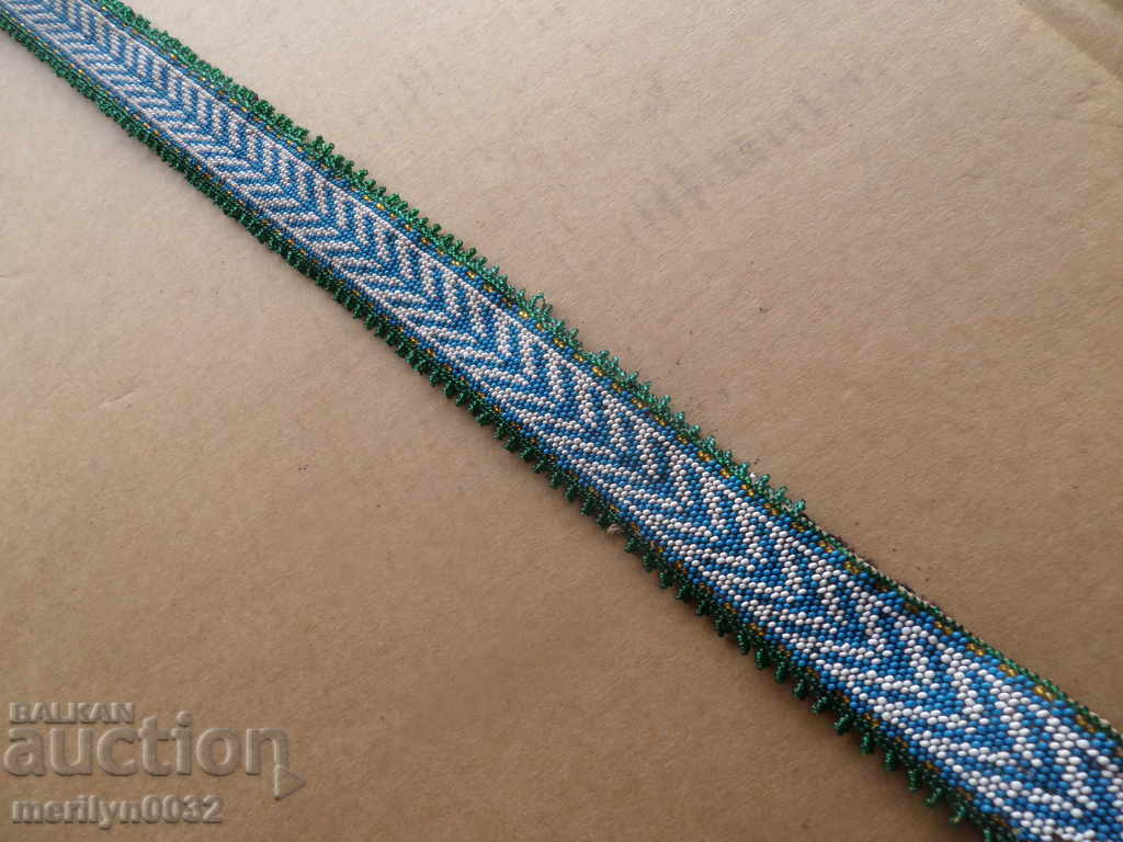 Old beaded belt of silk costume - 6 Old beaded belt of silk costume - 6