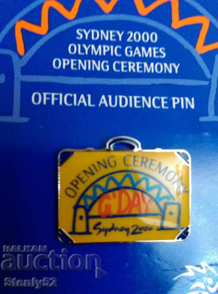Значка Откриване Олимпиада-2000 г Сидни