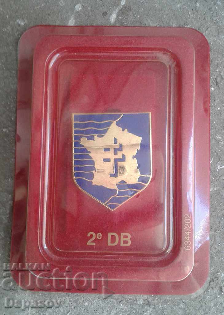 Γαλλική Στρατιωτική Badge με το κιβώτιο