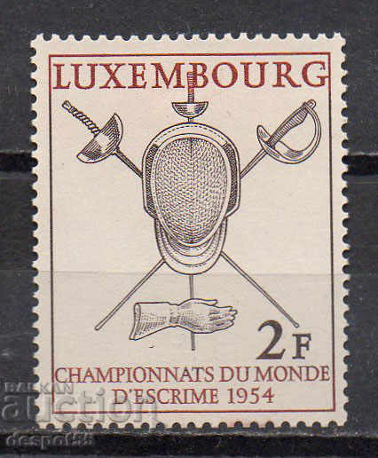 1954. Люксембург. Световно първенство по фехтовка.