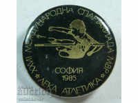 19444 България знак състезания лека атлетика МВР 1985г.