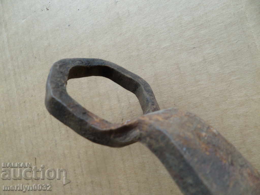 Delivery of An old forged key from a wagon-workshop wagon workshop