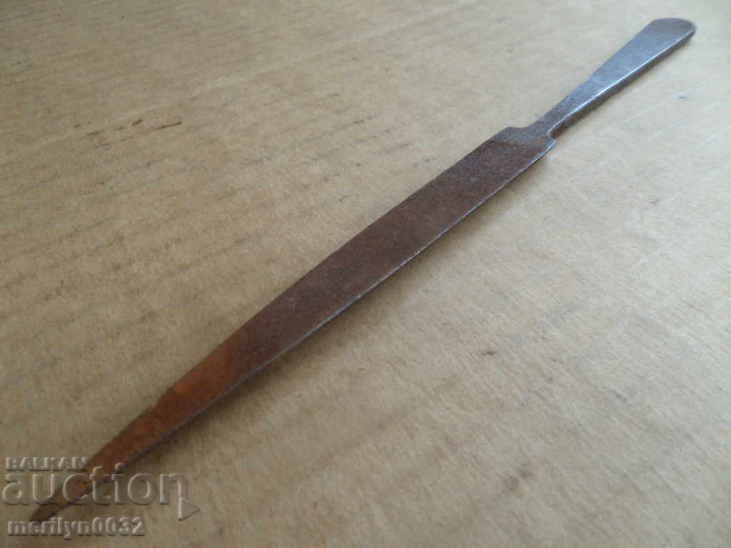 Delivery of An old branded metal file Fisher marked Delivery of An old branded metal file Fisher marked