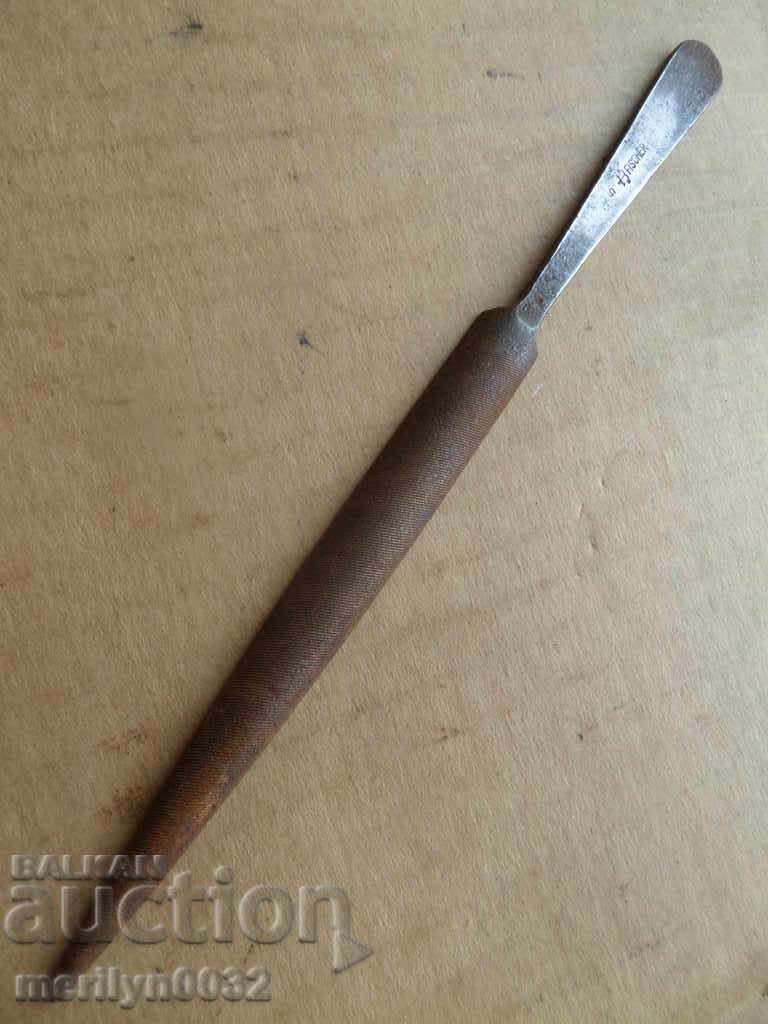 An old branded metal file Fisher marked - 7 An old branded metal file Fisher marked - 7