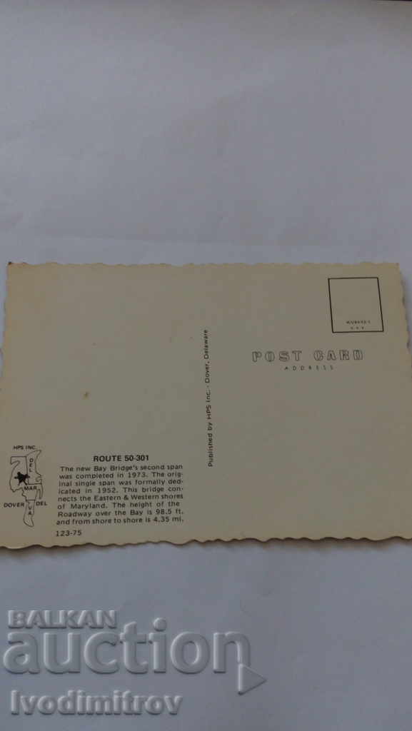 Carte poștală Chesapeake Bay Bridge Twin Span cu preț 0.55 BGN | € 0.28