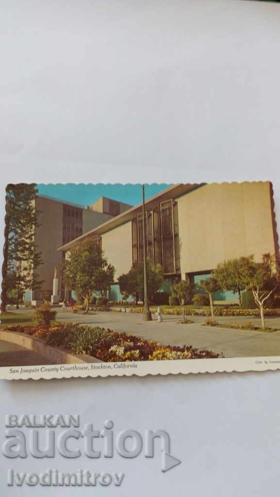 Postcard Stockton San Joaquin County Courthouse