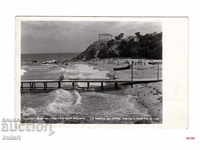 Postcard View to the sea Varna Пътувала ПК 1959