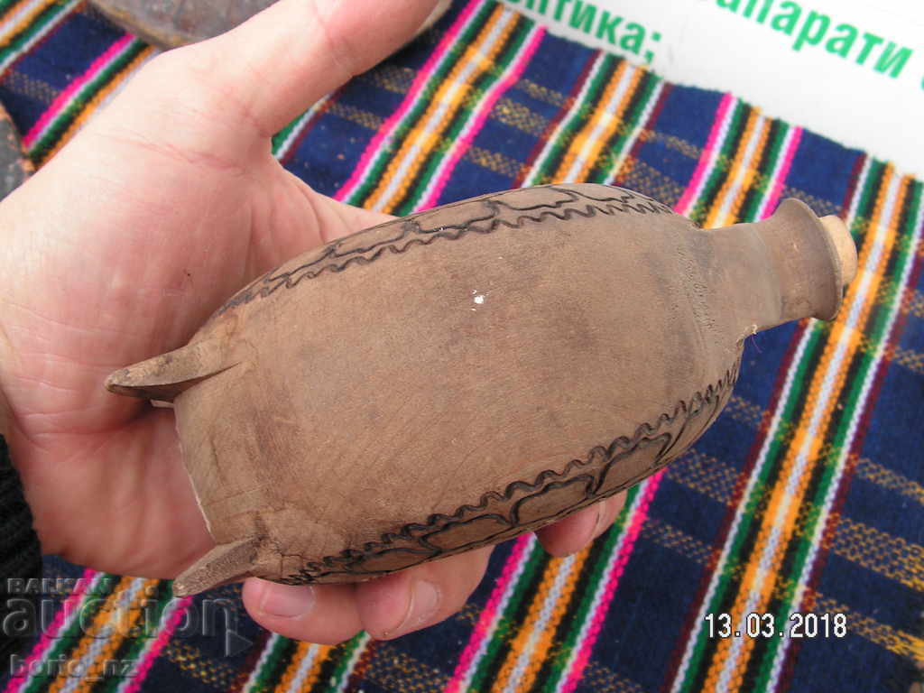 9061. vechi nave de vin din lemn, sculptură în lemn - 5 9061. vechi nave de vin din lemn, sculptură în lemn - 5