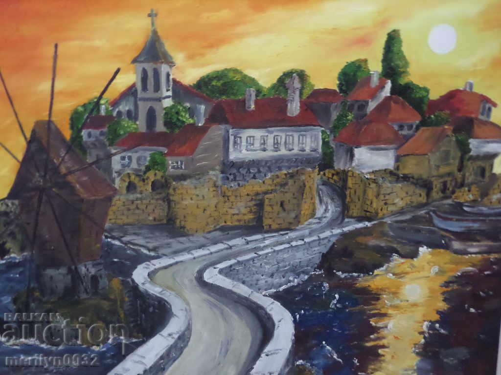 Framed landscape oil painting with price 296.00 BGN | € 151.34 Framed landscape oil painting with price 296.00 BGN | € 151.34