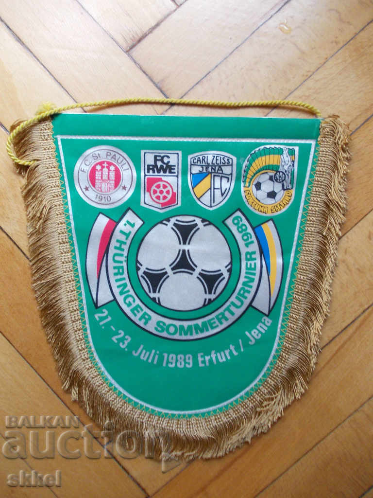 Σημαία τουρνουά ποδοσφαίρου 1989 Carl Zeiss S.Pauli σημαία ποδόσφαιρο