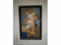 Picture - ART PANO - FLOWER IN WALL FRAME