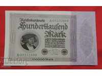 Banknote 100,000 marks 1923 Germany UNC - COMPARE AND VALUE