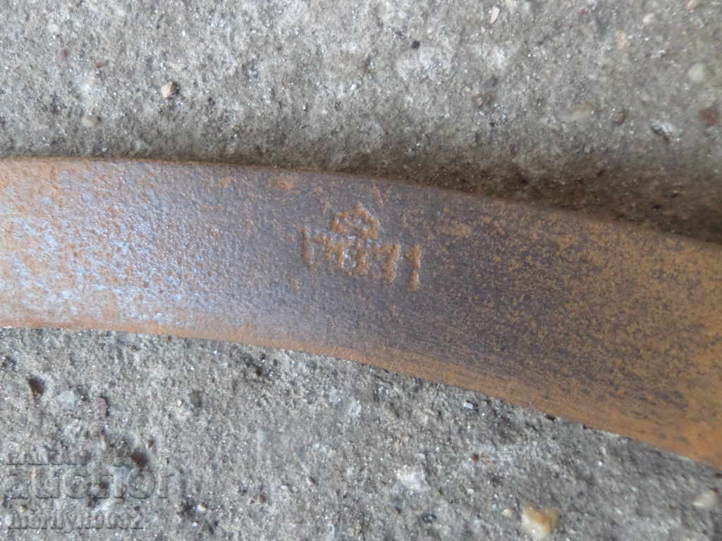 Old sickle, blade, wrought iron - 5