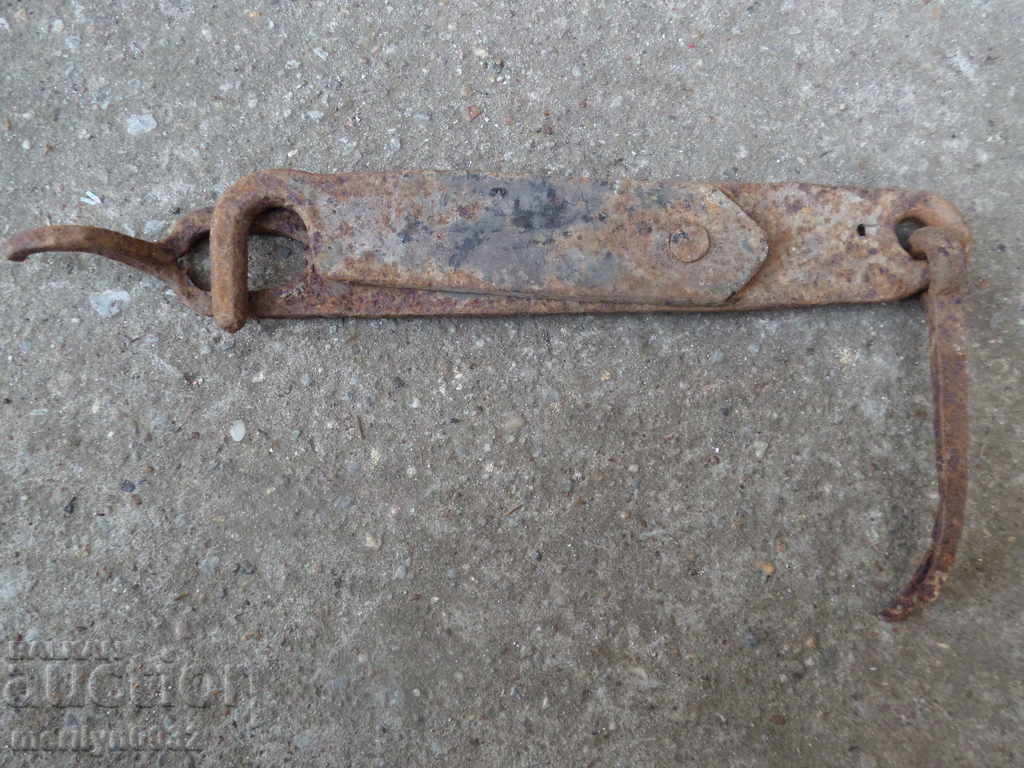 An old wrought-iron latch, a lock, a latch for the old gate - 6 An old wrought-iron latch, a lock, a latch for the old gate - 6