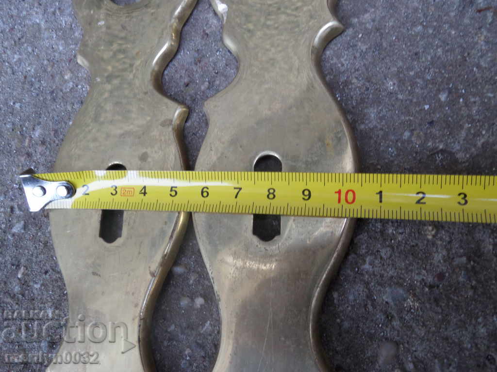 Brass fittings for an old lock on a door latch - 5 Brass fittings for an old lock on a door latch - 5