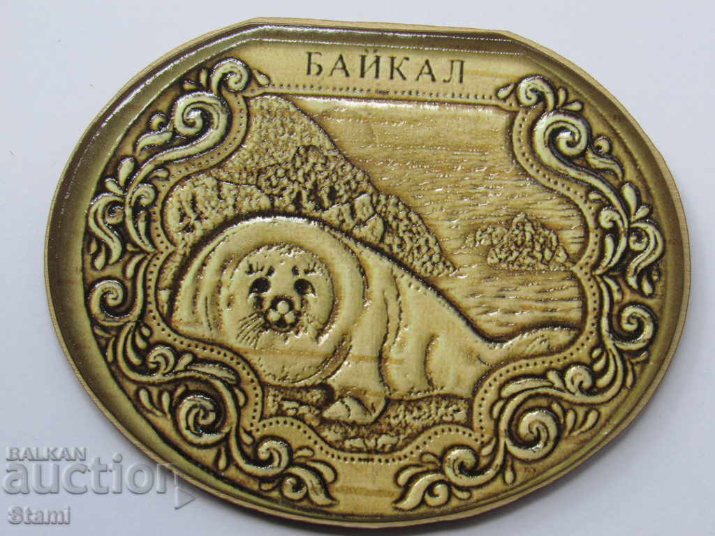 Автентичен релефен магнит от езерото Байкал, Русия-серия-8