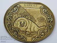 Authentic embossed magnet from Lake Baikal, Russia-8 series
