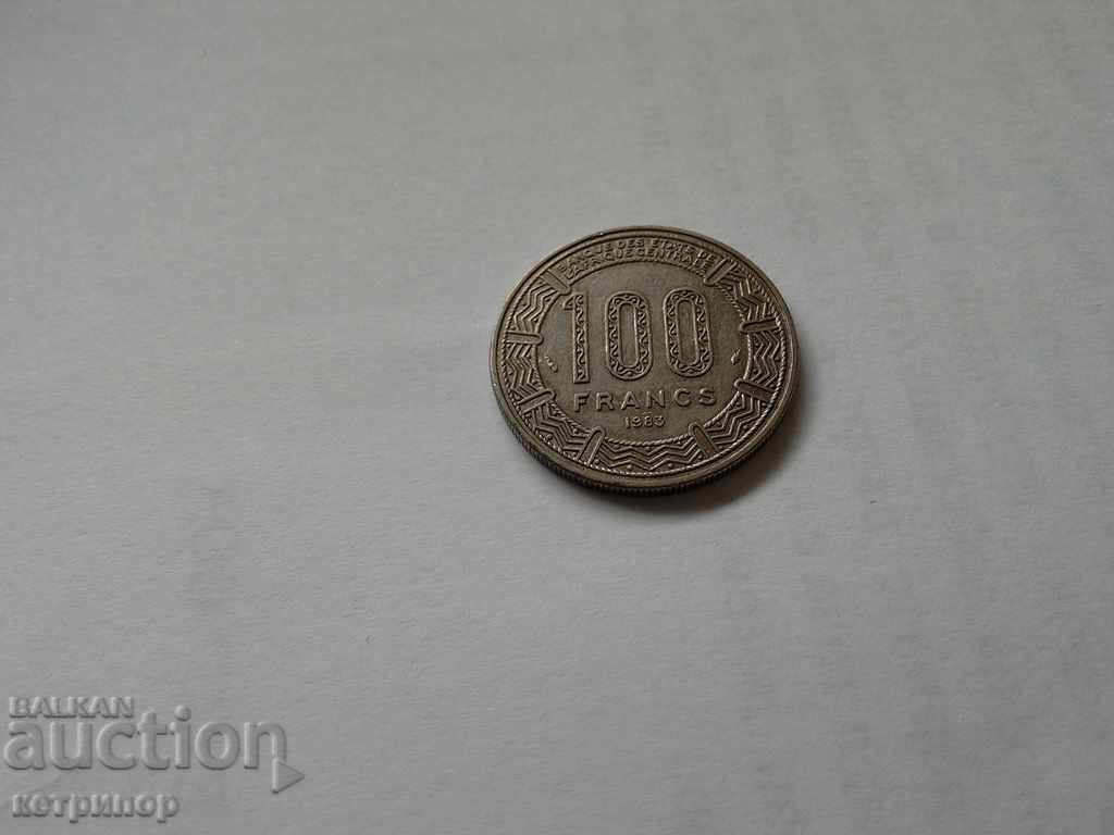 100 francs Congo 1983