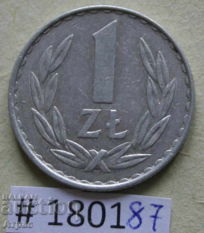 1 злота 1977 Полша